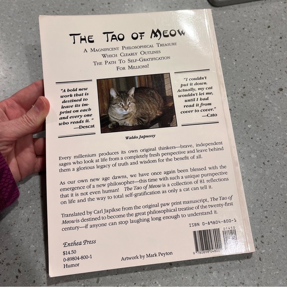 The Tao Of Meow Vintage 1990  Softcover Book By Waldo Japussy - Picture 3 of 16